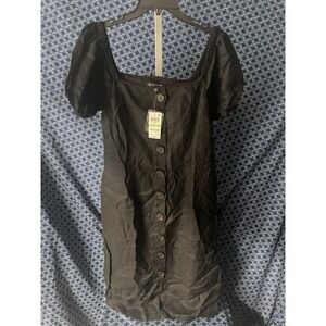 I.N.C International Concepts Women's Black linen Style Dress Size 8